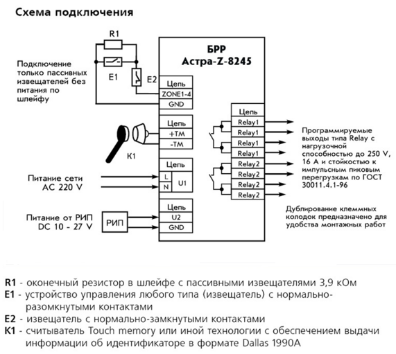 Барьер 4р схема