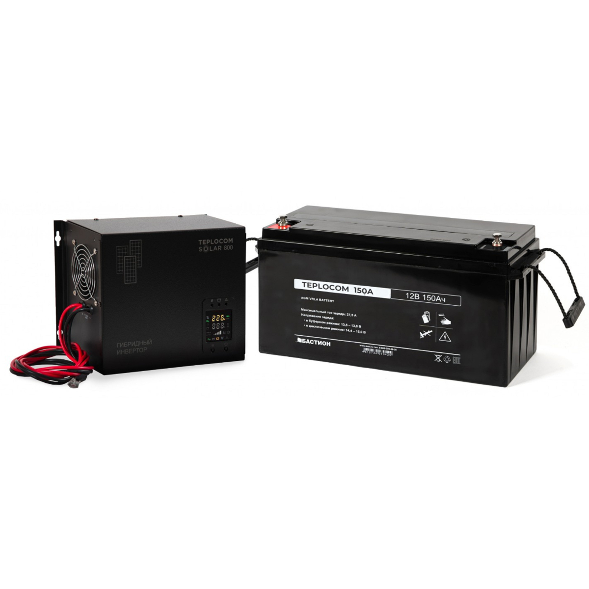 Бастион: Teplocom 800 + АКБ 150Ач Источник бесперебойного питания для котла