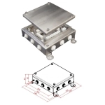 КМ-О (32к)-IP55-2020, 12 вводов, нержавейка