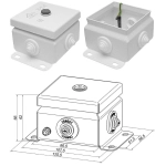 КМ IP55-0808 (без DIN рейки)