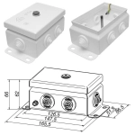 КМ IP55-0812 (без DIN рейки)