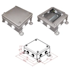 КМ IP55-1515, 8 вводов, нержавейка