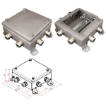 КМ IP66-1515, 8 вводов, нержавейка