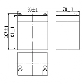 FS 12045 (АКБ 12-4,5) изображение 2