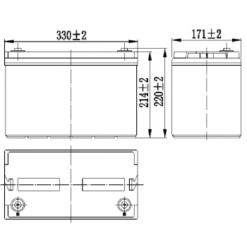 FS 12100 (АКБ 12-100) изображение 3