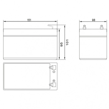 FS 1212 (АКБ 12-12) изображение 3