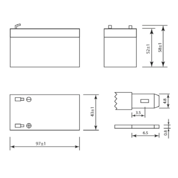 АКБ 12-1,2 SF (SF 12012) изображение 2