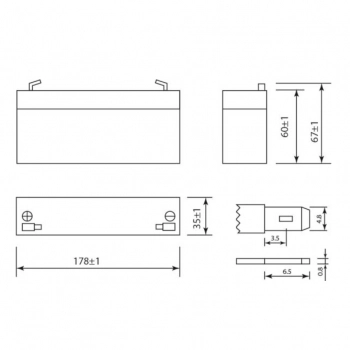 АКБ 12-2,2 SF (SF 12022) изображение 2