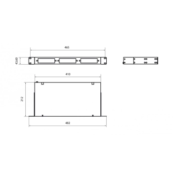 FO-19R-1U-3xSLT-W140H42-24UN-BK изображение 3