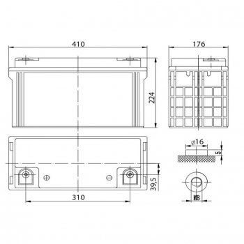АКБ-120 DTM 12120 L Delta изображение 2