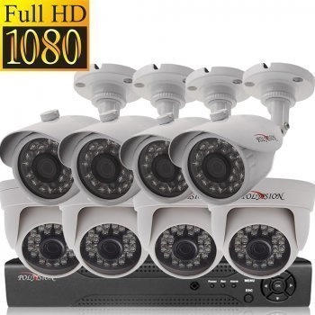 Актив-СБ Комплект AHD1080p 4внутр+4внешн для дома