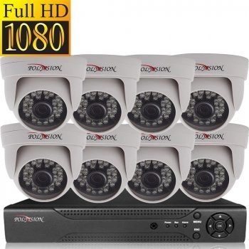 Актив-СБ Комплект AHD 1080p 8 внутр для магазина