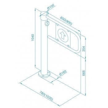 PERCo-WHD-05G (без створки) изображение 5