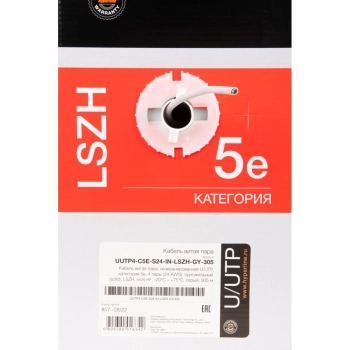 UUTP4-C5E-S24-IN-LSZH-GY-305 изображение 7