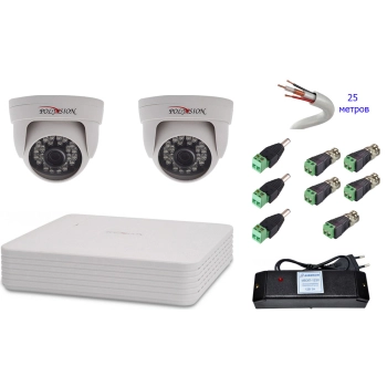 Комплект AHD 1080p 2 внутр для магазина изображение 2