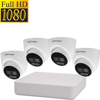 Актив-СБ Комплект IP 1080p 4 внутр для офиса