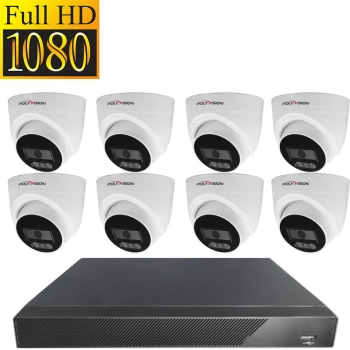 Актив-СБ Комплект IP 1080p 8 внутр для офиса