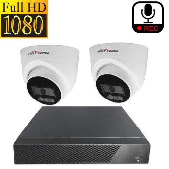 Актив-СБ Комплект IP 1080p 2 внутр вар 2