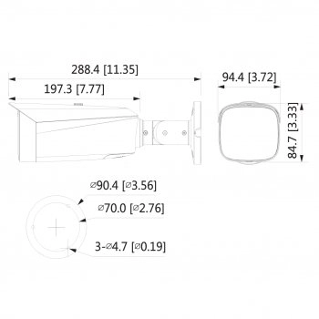 DH-IPC-HFW3249T1P-AS-PV-0360B изображение 1