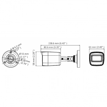 DS-T800(B) (3.6 mm) изображение 3