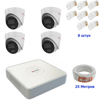 Комплект IP ColorVu 4  уличных камеры изображение 2