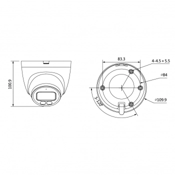 DH-IPC-HDW2239TP-AS-LED-0280B изображение 2
