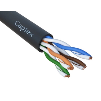 DeGross U/UTP 5Ecat.4 pair 24 AWG PE чер.жил.медь
