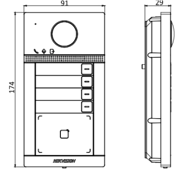 DS-KV8413-WME1(B)/Flush изображение 3