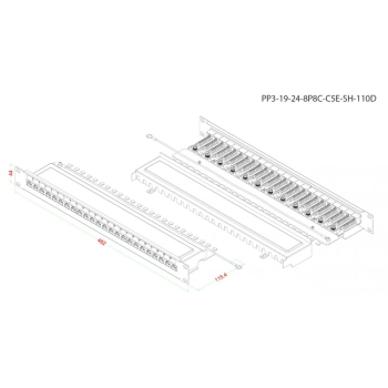PP3-19-24-8P8C-C5E-SH-110D изображение 3