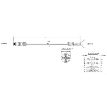 PC-LPM-UTP-RJ45-RJ45-C5e-1M-LSZH-OR изображение 2