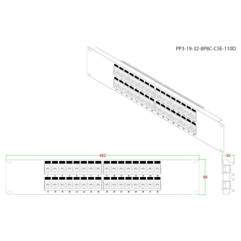 PP3-19-32-8P8C-C5E-110D изображение 2