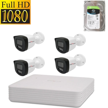 Актив-СБ Комплект IP 1080p 4  уличных 2