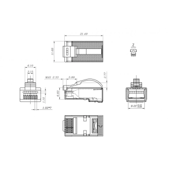 PLEZ-8P8C-UA-C6-SH-100 изображение 2