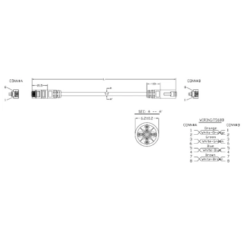 PC-LPM-UTP-RJ45-RJ45-C6a-5M-LSZH-GY изображение 2
