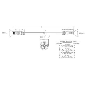 PC-LPM-UTP-RJ45-REV-RJ45-C5e-2M-LSZH-GY изображение 2