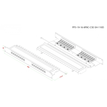 PP3-19-16-8P8C-C5E-SH-110D изображение 6