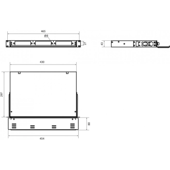 FO-19V-1U-3xSLT-W130H30-24UN-BK изображение 3