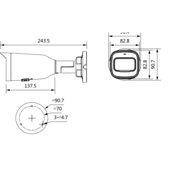 DH-IPC-HFW1431T1P-ZS-S4 изображение 2