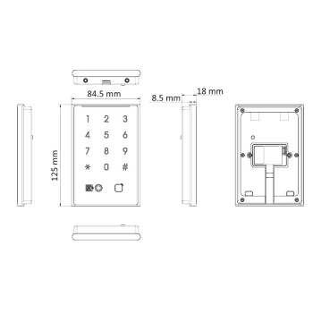 DS-K1109DKB-QR изображение 2