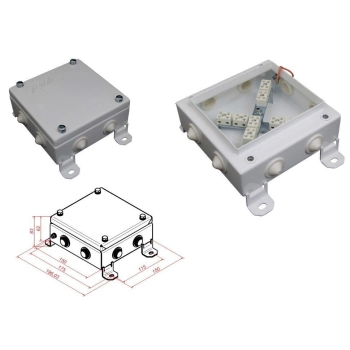 КМ-О (16к)-IP55-1515, восемь вводов изображение 1