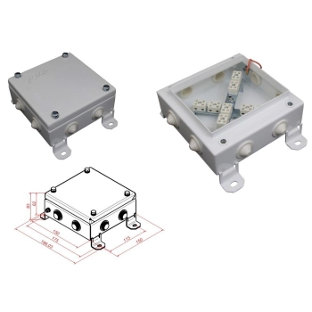 Гефест КМ-О-IP55-1515, восемь вводов