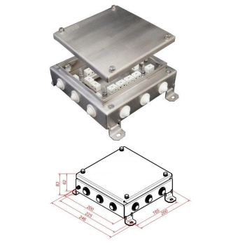 КМ-О (32к)-IP55-2020, 12 вводов, нержавейка изображение 1