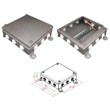 Гефест КМ IP55-2020, 12 вводов, нержавейка