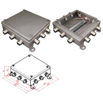 Гефест КМ IP66-2020, 12 вводов, нержавейка